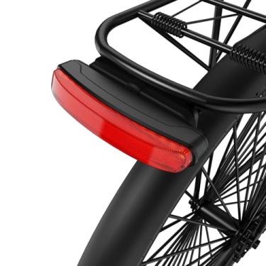 Imagem de Lanterna traseira de bicicleta com sensor de freio recarregável de 220 lm, IPX6 à prova d'água para ciclismo com 260° de largura, pode emitir um grande ponto de luz para adultos e crianças, acessórios