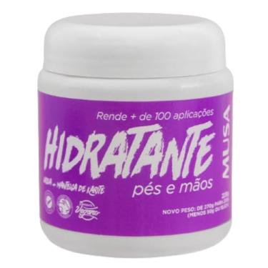 Imagem de CREME HIDRATANTE PARA PÉS E MÃOS COM MANTEIGA DE KARITE MANICURE E PEDICURE 220GR