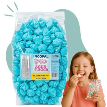 Imagem de 200 Mini Suspiro para Lembrancinha - 1 Pacote de 140g (Azul)