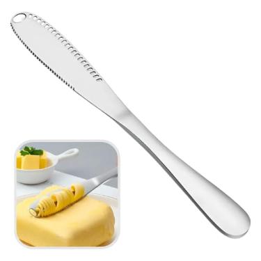 Imagem de Faca Espátula Manteiga Patê Requeijão Geléia Em Aço Inox Cor Cromada