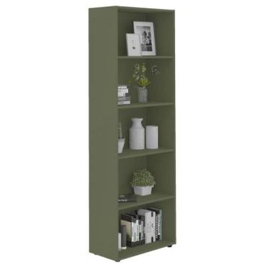 Imagem de Estante Livreiro 5 Prateleiras 180x60 Cm Menta Arly Menta - MILANI MOV