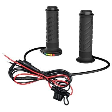 Imagem de OXWIND Punhos aquecidos quadriciclos travados, interruptor duplo, 1 par