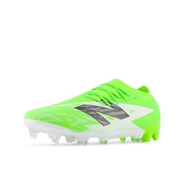 Imagem de New Balance Tênis de futebol unissex Furon Team Fg V8, Verde pixel/preto/prata, 11 Wide Women/9.5 Men