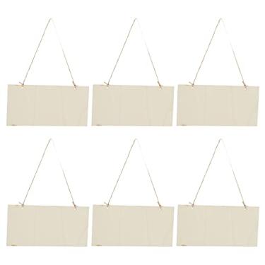 Imagem de Yinhing Placa de Madeira Inacabada de Madeira de Madeira Decorativa para Cafeteria