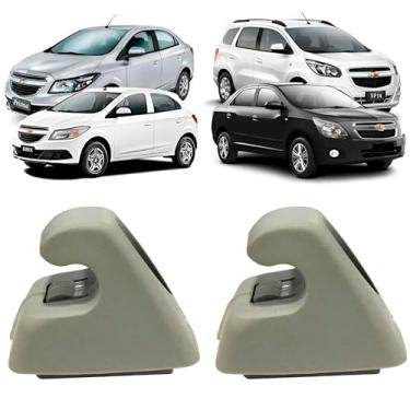 Imagem de Par Suporte Grampo Presilha do Quebra Sol para Onix Prisma Cobalt Spin