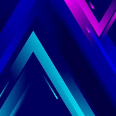 Imagem de Quadro Decorativo Abstrato Geométrico Colorido para Sala Quarto e Escritório 40x40cm