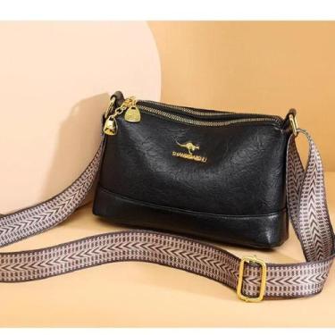 Imagem de Bolsa Crossbody Feminina de Couro Luxo - Canguru, Marca de Moda Design