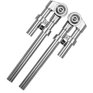 Imagem de LUMINFLY 2 peças de suportes ajustáveis para tambor tom, suportes de metal Tom Mount, suporte de percussão para kit de bateria