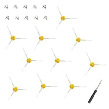 Imagem de Escova lateral de substituição para iRobot Roomba 600 700 800 900 séries 692 675 694 671 677 980 960 985 880 860 805 877 890 895 805 761 770 770 80 79 0 peça de fixação de vácuo robótico, escova de 10