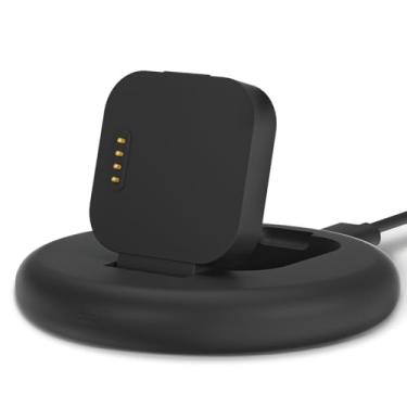 Imagem de sylacor Suporte de carregamento compatível com SyncUP Kids Watch 1, carregador magnético portátil e dobrável com cabo de carregamento de 3,3 metros para T-Mobile Sync UP Kids Watch 1 (preto para