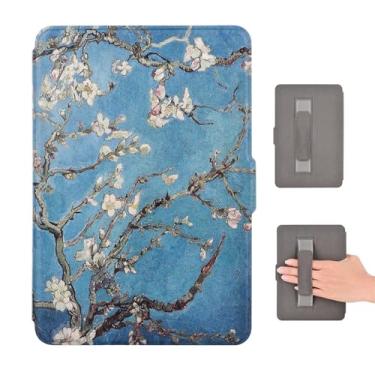 Imagem de Akacy Capa com função auto despertar/hibernar/à prova d'água para Kindle (10ª geração, modelo: J9G29R, lançado em 2019) 15 cm pintado com alça (1)