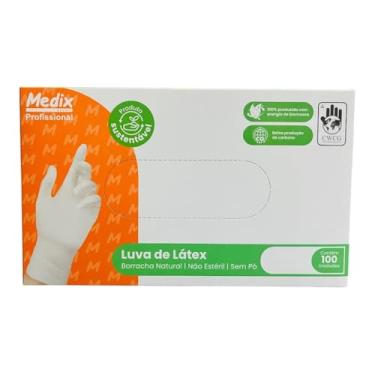 Imagem de Luva Latex Sem Pó Medix Profissional Tamanho PP - 100 unidades