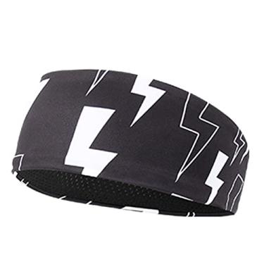 Imagem de Bandanas de cabelo, faixa de suor, faixa de cabelo, faixa de transpiração masculina e esportiva, absorção de umidade, exercícios para corrida, ioga, fitness, workou