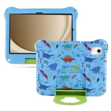 Imagem de Simicoo T-Mobile REVVL Tab 2 5G Tablet 10,1 polegadas 2025 capa para tablet dinossauro para crianças, meninos, meninas, leve, espuma vinílica acetinada, à prova de choque, com alça de suporte, capa de