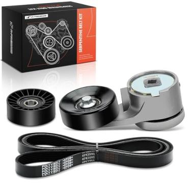 Imagem de A-Premium Kit de transmissão de correia serpentina do motor compatível com Ford F-150/Bronco 93-96, F-250/F-350 93-97, F-250 HD 97, E-150/E-250/E-350 Econoline 94-95, E-150/E-350 Econoline Club Wagon