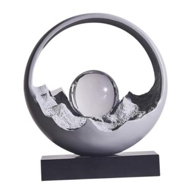 Imagem de Ｂｅｓｇａ Decoração Sunlight on The Golden Mountain Bola de vidro destacável Moderna colecionável Ornamento de mesa para presente de casa Console de TV