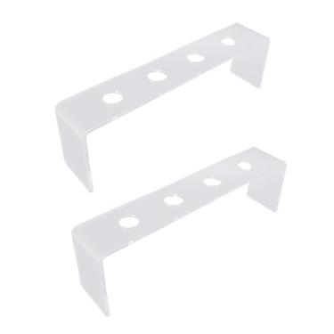 Imagem de Jiawu Suporte Acrílico Transparente para Rolha de Vinho, Display Elegante para Bancada, Prateleiras de Bar, 2 Peças, Rack para Coleção de Rolha de Garrafa de Vinho