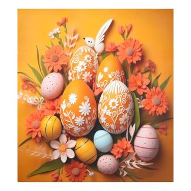 Imagem de Blueangle Capa magnética de ovos de páscoa para lava-louças, decoração da capa frontal da máquina de lavar louça, adesivos de eletrodomésticos, adesivos de eletrodomésticos, 58 cm C x 66 cm adesivo