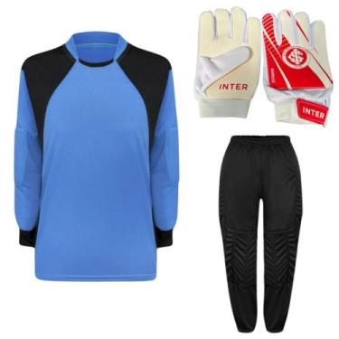 Imagem de Kit De Goleiro TRB + Luva De Goleiro Infantil Internacional DRB Goalke