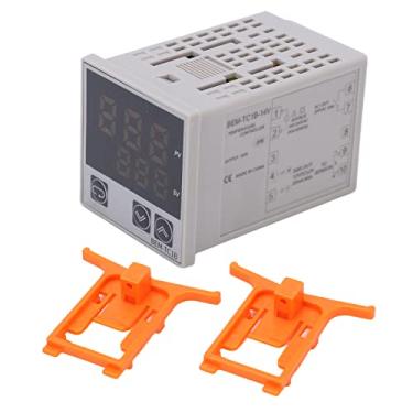 Imagem de Termostato controlador de temperatura PID digital com interruptor de alarme Controle inteligente preciso para eletrodomésticos Motores Uso industrial doméstico Material ABS (BEM-TC1B-14V)