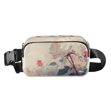 Imagem de CEBUGI Pochetes de caminhada para homens e mulheres, pochetes resistentes à água da moda rosa com cinto ajustável para treino, viagem, corrida