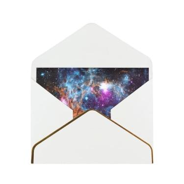 Imagem de Cartões comemorativos Universe Galaxy Space Print para todas as ocasiões, convites de festa de aniversário de casamento, 12,7 x 15,2 cm