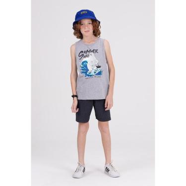 Imagem de Conjunto Regata Infantil Summer Surf Mescla-Masculino