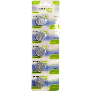 Imagem de Kit Com 5 Cartelas De Bateria Cr2025 3V Super Power C/5 Unid