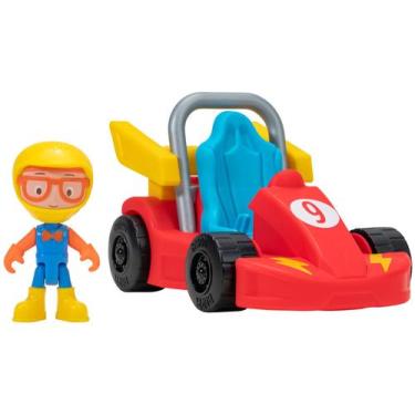 Imagem de Carrinho de Fricção Blippi Go Kart Racer - Candide, Vermelho