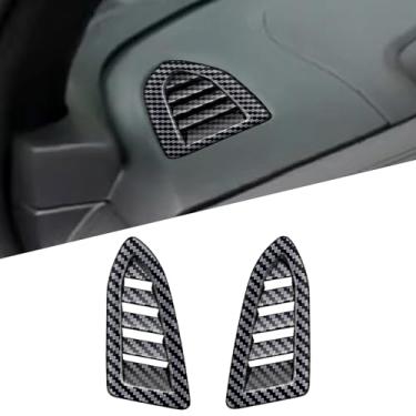 Imagem de FEXIDA Capa para painel de ventilação de ar Subaru Forester Center 2025, estilo fibra de carbono ABS acessórios de acabamento para console central de carro