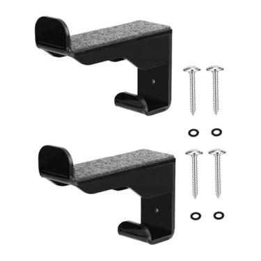 Imagem de Baoblaze Conjunto de 2 Suportes de Parede para Pranchas de Snowboard, Organizadores Universais para Armazenamento de Pranchas de Snowboard, Ideais para Quarto, Preto