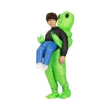 Imagem de Traje de Alienígena Inflável para Adultos e Crianças - Fantasia de Mon