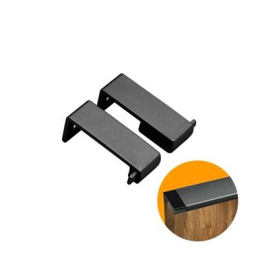 Imagem de Ponteira Puxador Facetato Preto de 20 Mm Pe183 Rometal, PE-183, Zamac,