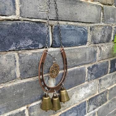 Imagem de Decoração de parede de pônei, sino, ferradura, sinos, decoração rústica, com sino, ambientes internos e externos, vintage, ornamentos para pendurar em casa, rancho, bar