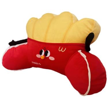 Imagem de Chpbolly Almofada ergonômica de suporte lombar multiuso almofada de leitura confortável almofada de hambúrgueres com suporte para as costas com capa lavável para cama, sofá, cadeira de escritório