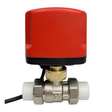Imagem de Válvula esférica motorizada de latão PPR PPR20 32 40 50 motores de metal de torque grande 3 fios 2 controles 1 peça (PPR25,220VAC_CR04)