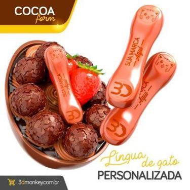 Imagem de Forma de Chocolate Personalizada Cocoa Form Língua de Gato - no-brand,