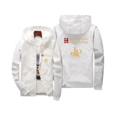 Imagem de Jaqueta Corta-Vento Com Capuz Para Homens Tamanho plus JPS John Player