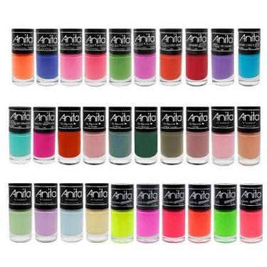 Imagem de Kit 30 Esmaltes Anita Todas as Coleções Cores Sortidos