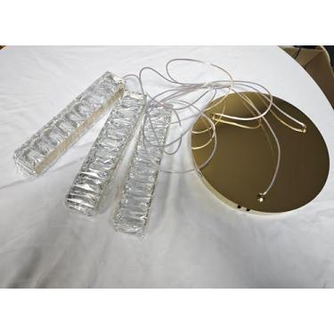 Imagem de diisunbihuo 3 candelabro de bolha de cristal claro, pendente de LED regulável remoto, 3000K-6000K, 18W, 85-265V, Ø250 mm, placa de teto, luz de gota de chuva moderna para sala de jantar cozinha ilha