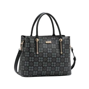 Imagem de Bolsa Estruturada Chenson - 3 Divisórias - 2 Bolsos - Alça de Mão - Tiracolo Regulável - Preto - 3485295