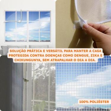 Imagem de Kit 2 Telas Mosquiteira Mosquito Para Janela Antiinseto Removivel Pern