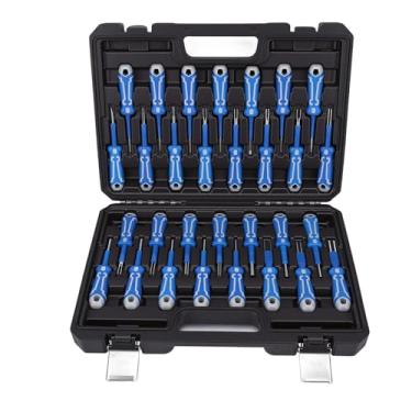 Imagem de Generic Kit de Ferramentas de Remoção de Terminal Elétrico, Conjunto Separador de Conector Extrator de Pino Automotivo Universal de 26 PCS Com Alça de Borracha Antiderrapante, para a