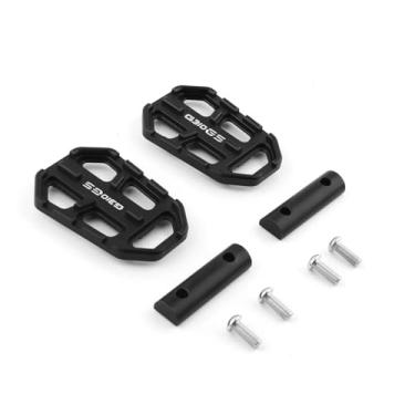 Imagem de Anti-derrapante Pedaleira para pedal de pé, extensão apoio para os pés, descanso para pedais maiores para G310GS G 310 GS 2017 2018 2019(Preto)