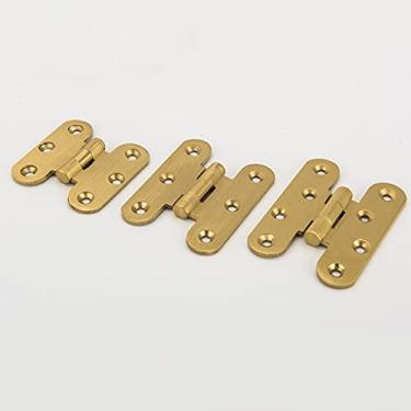 Imagem de Dobradiças de cobre, dobradiças de cobre para móveis, dobradiças de porta de armário de cobre, dobradiças de porta e janela para decoração de casa
