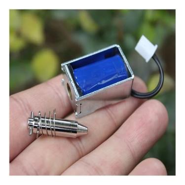 Imagem de Solenoide magnético DC 5V 6V 9V 12V Push & Pull Moldura aberta Eletroímã Stroke Push Pull Solenoide Eletromagnético