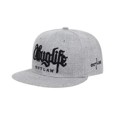 Imagem de Boné Snapback Ajustável Adulto Com Bordado Thuglife, Boné De Beisebol 