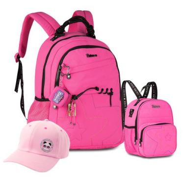 Imagem de Kit Mochila Escolar Luluca Youtuber Menina Lancheira Térmica, LU27030 