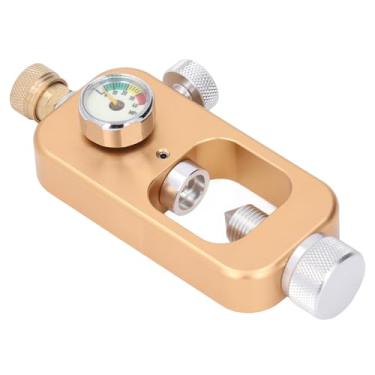 Imagem de Marhynchus Adaptador de Mergulho Com Válvula DIN, Adaptador de Recarga de Tanque de Mergulho Em Liga de Alumínio Com Manômetro de 40MPa para Válvulas K J H Padrão, Rifles PCP, Tanques de