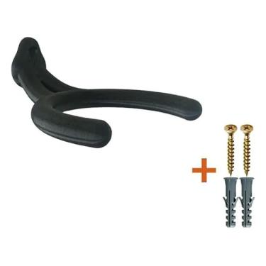 Imagem de Suporte de Parede para Bola de Basquete, Preto, Tamanho 7 NBA, com Parafusos e Buchas Inclusos